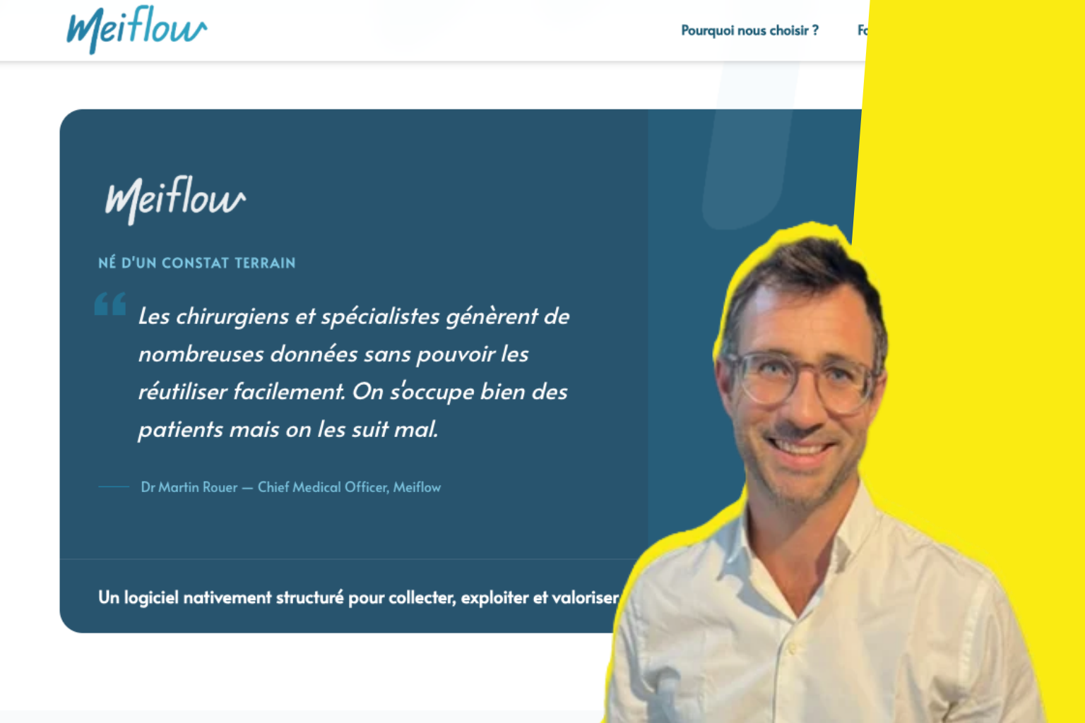 Dr Martin Rouer : chirurgien et développeur, il crée Meiflow pour simplifier la gestion des cabinets