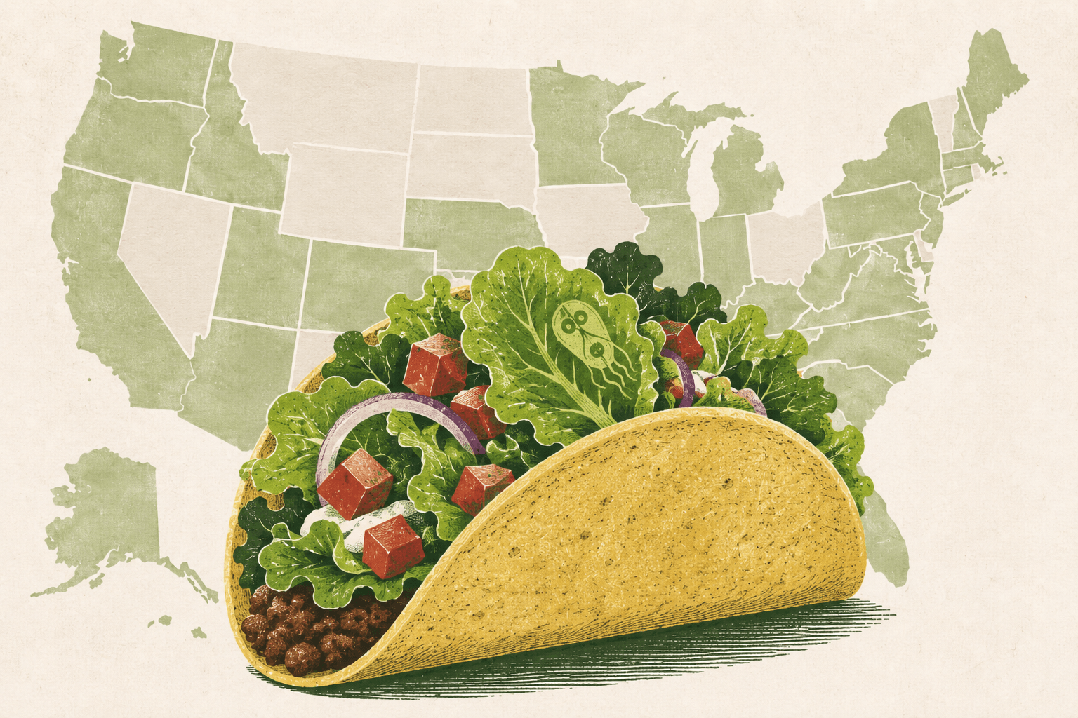 Une épidémie de cyclosporose touche plus de la moitié des Etats américains, une marque de fast-food soupçonnée
