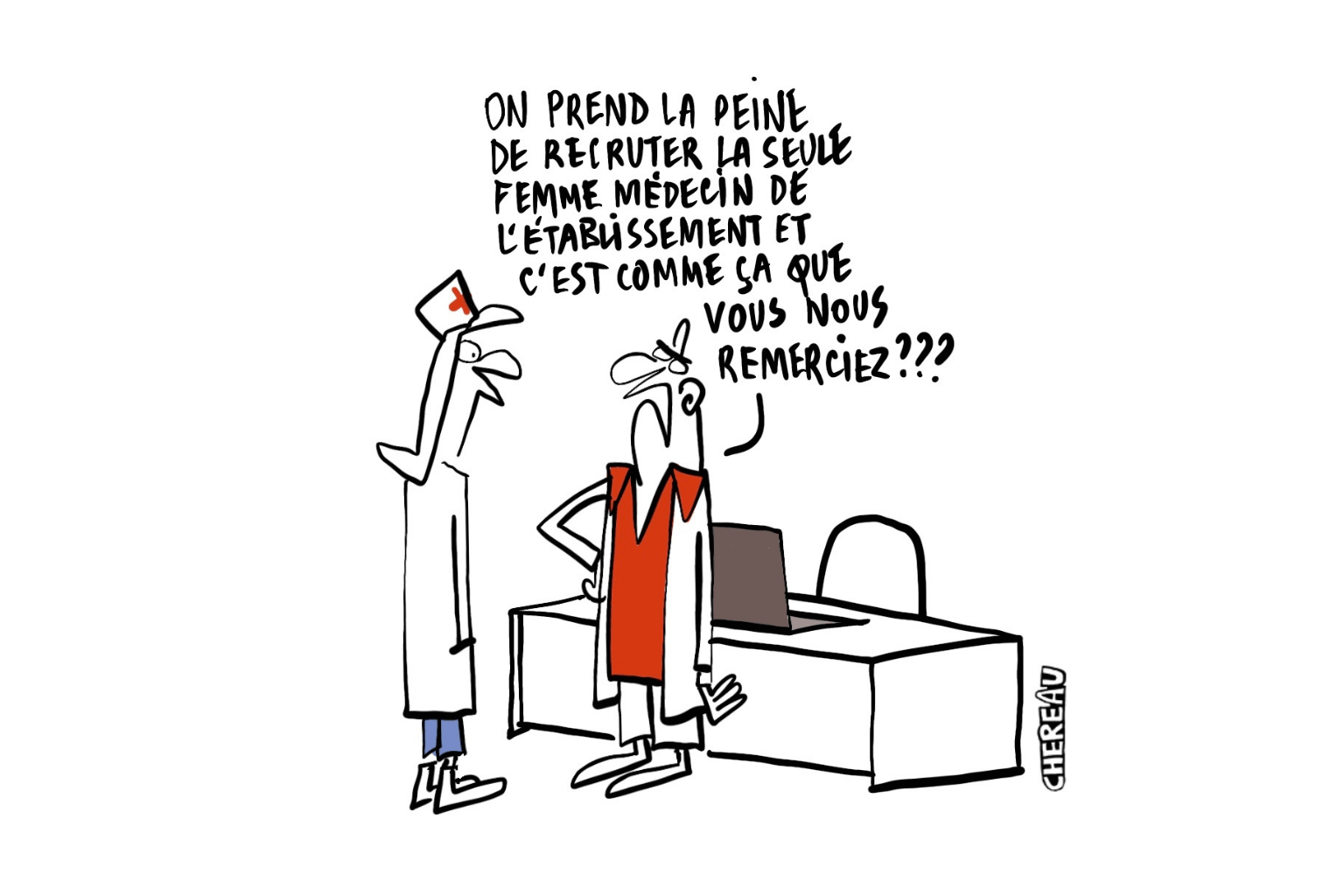 Le dessin du salaire qui fait mauvais genre