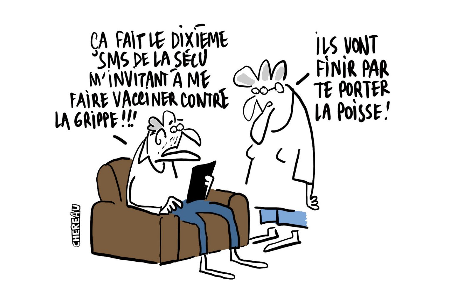 Le dessin du SMS qui pique