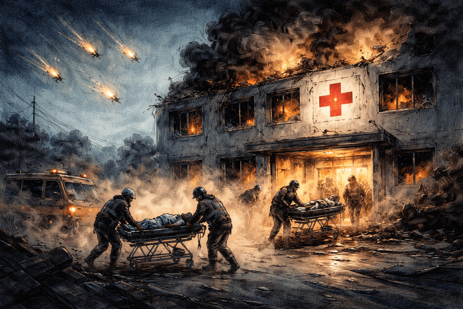 Ukraine : un mort dans le bombardement d'une clinique