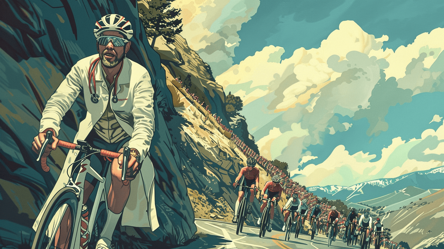 Un médecin allemand bat le meilleur cycliste du monde dans son propre défi