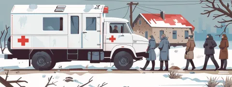 Dans l'est de l'Ukraine, des gynécologues itinérants pour les villages « oubliés »