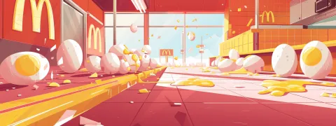 En Australie Mc Do réduit son service de petit dej, par peur d'oeufs contaminés par la grippe aviaire