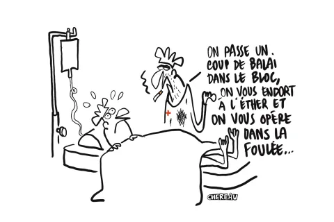 Le dessin du désastre chirurgical à l'Hôpital Sud Ardennes