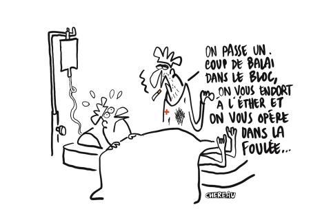 Le dessin du... désastre chirurgical à l'Hôpital Sud Ardennes