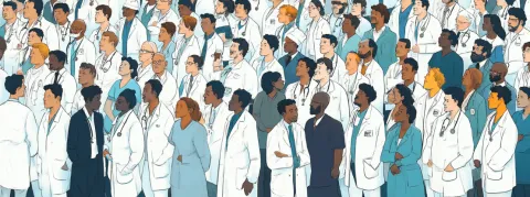 1672 médecins en plus en 2024, et de plus en plus jeunes ! C'est positif mais encore trop mal réparti