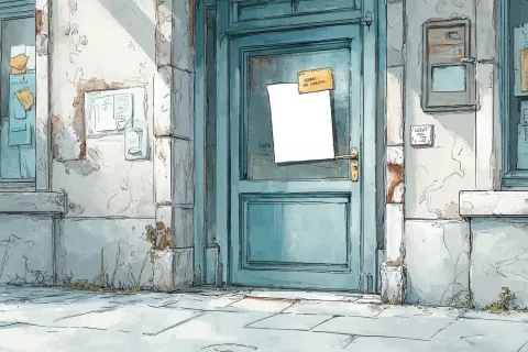 Les patients découvrent le cabinet médical fermé, sur la porte un avis de la gendarmerie : « agression sexuelle »