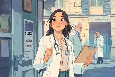 Elle avait obtenu 21/20 de moyenne au bac, elle s’installe aujourd’hui comme médecin généraliste dans l’Aisne