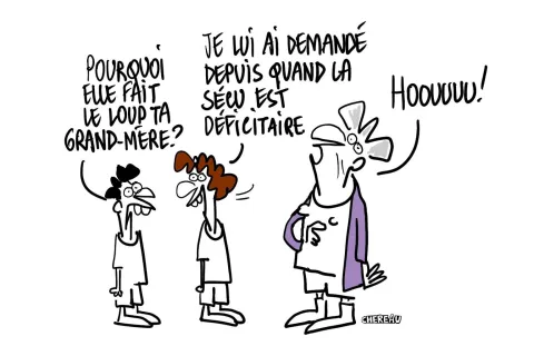 Le dessin du trou légendaire de la Sécu