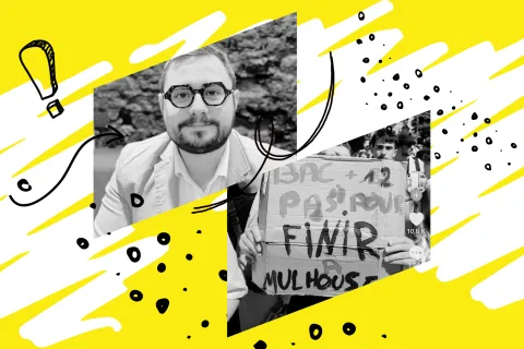 « Non, nous ne voulons pas stigmatiser des villes ou des territoires ! Certains slogans dans les manifs ne reflètent pas nos valeurs » : Killian L'helgouarc'h réagit à la pancarte polémique sur Mulhouse