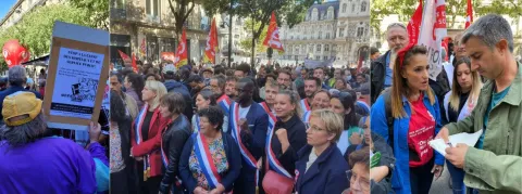Ils étaient 500 hier à Paris pour réclamer une hausse des salaires, plus de personnels et des lits d’hôpital