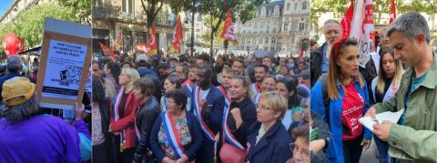Ils étaient 500 hier à Paris pour réclamer une hausse des salaires, plus de personnels et des lits d’hôpital
