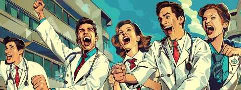 Les Junior Doctors, équivalents des internes en Angleterre, ont obtenu plus de 22% d’augmentation de salaire 