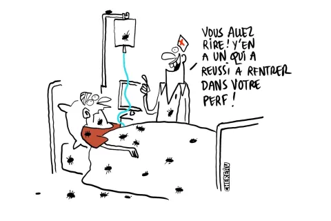 Le dessin du CHU de Lille infesté de cafards