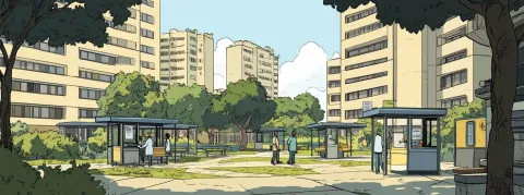 Des médecins sous des tentes à disposition des habitants des quartiers nord de Marseille