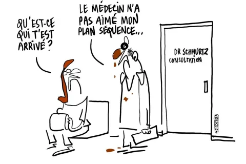 Le dessin du médecin qui n’a pas aimé être filmé à son insu