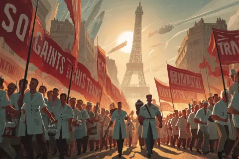 Les libéraux bravent la canicule contre le gel des augmentations de tarif