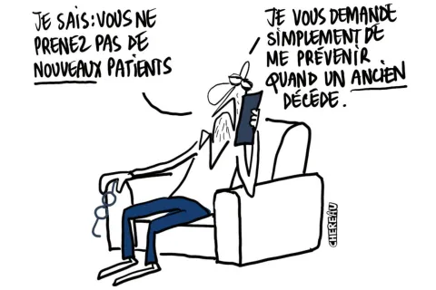 Le dessin du rendez-vous médical introuvable