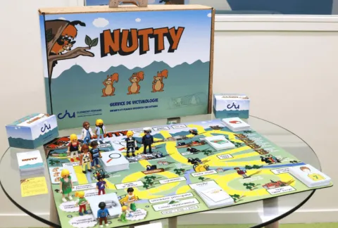 « Avec Nutty, un tapis de jeu ludique, le parcours médico-légal devient plus clair pour les enfants victimes de violences »