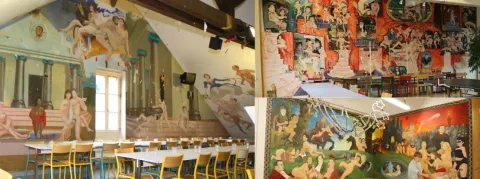 Grand coup de peinture sur les fresques très « carabines » des salles de garde