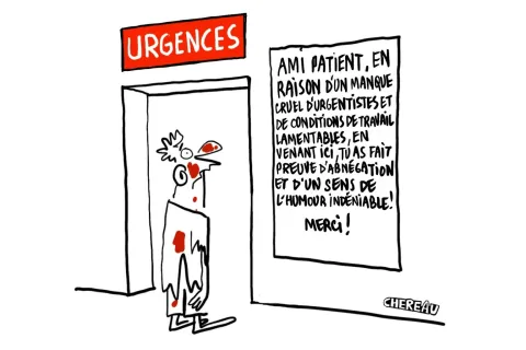 Le dessin du ras-le-bol des médecins des urgences en surchauffe 