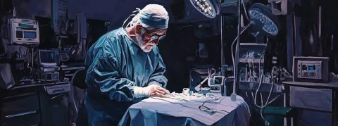 Un chirurgien octogénaire, n’entend pas les cris de son patient mal anesthésié, et commence à l’opérer