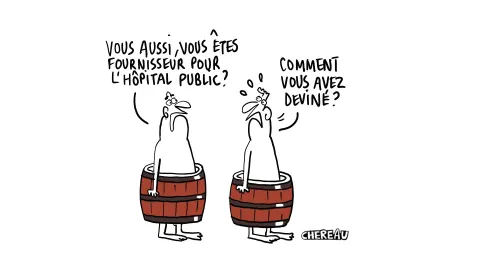 Le dessin du système hospitalier à nu face aux dettes