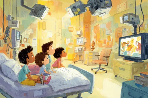 Le CHRU de Nancy produit sa propre émission de télé au sein de l'établissement pour les enfants hospitalisés 