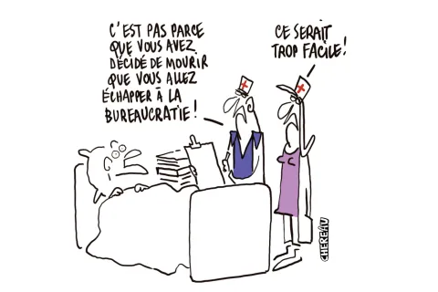 Le dessin du formulaire de fin de vie
