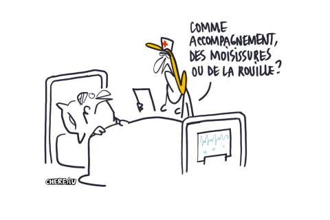 Le dessin du cauchemar en cuisine