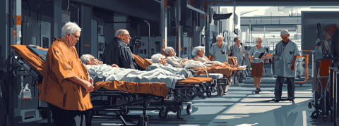 « C'est de la médecine de guerre » : Rien ne va plus aux urgences de Brest, où les patients attendent des heures dans un « hangar à brancards »