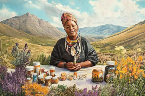 Le Lesotho à l’épreuve du VIH, depuis l’arrêt de l’aide américaine, les guérisseurs traditionnels prennent le relais mais pas sans risques