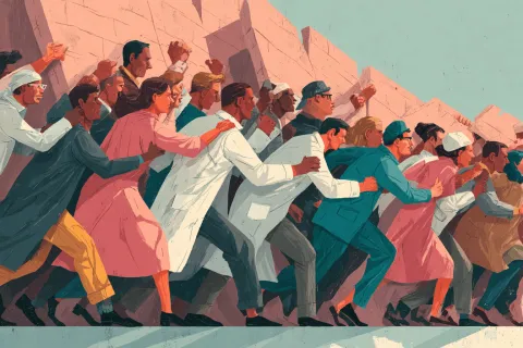 Malgré la grève, la grippe et les intempéries, l'hôpital tient bon, dixit la FHF