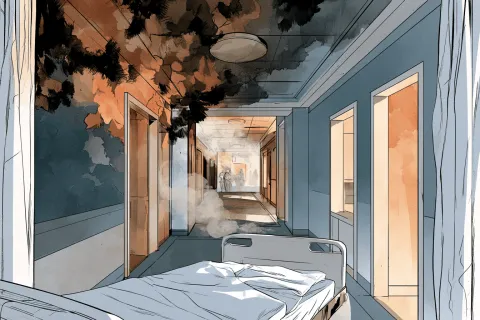 Un incendie d'origine inconnue fait un blessé grave à l'hôpital du Mans