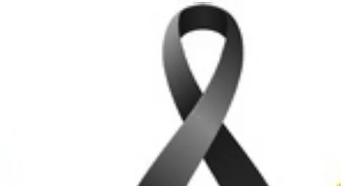 Le ruban rouge en deuil