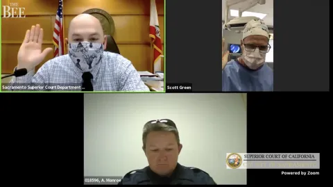 En pleine opération, il assiste à son procès sur Zoom 