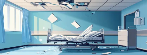 Un morceau de plafond s’effondre sur une jeune maman à la maternité d’un hôpital bordelais 