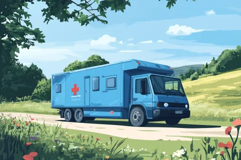 La pneumobile prend la route : un camion de prévention pour le cancer du poumon et les maladies cardiovasculaires 