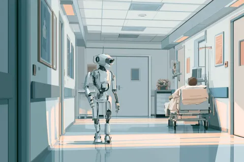 À Milan, un robot au chevet des malades de Charcot pour épauler les soignants