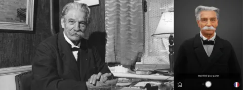 En Alsace, le célèbre médecin Albert Schweitzer revit grâce à l'IA