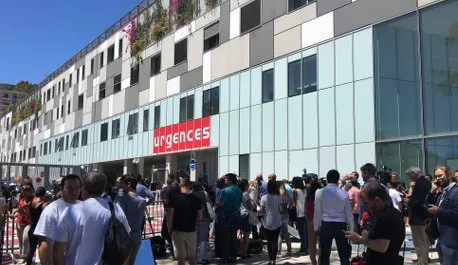 Attentat de Nice : témoignage à la sortie du bloc