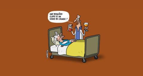 L'aide active à mourir, le débat sur la fin de vie, on sait, il n'y a pas de quoi rire, et pourtant...