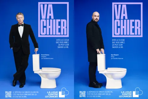 « Va chier » : huit célébrités posent aux toilettes pour la campagne annuelle contre le cancer colorectal