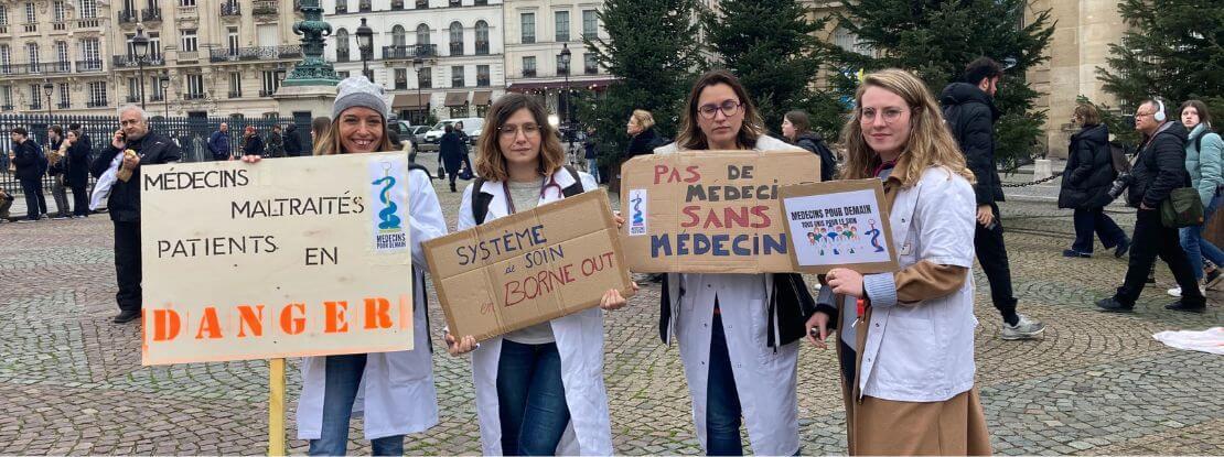« C’est notre manifestation pour défendre la médecine libérale, notamment la revalorisation de nos honoraires avec une indexation sur l’inflation. Redonner de l’attractivité à notre métier »
