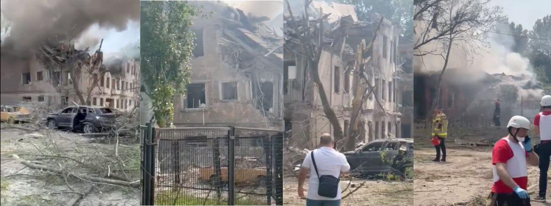 Un mort et 15 blessés dans le bombardement d'une clinique à Dnipro en Ukraine, « un autre crime contre l’humanité » dénonce Volodymyr Zelensky