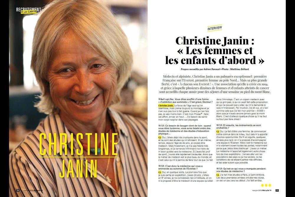 Christine Janin : « Les femmes et les enfants d’abord »