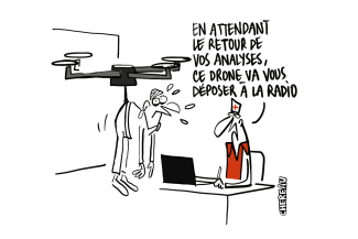 Le dessin du transport sanitaire aérien 